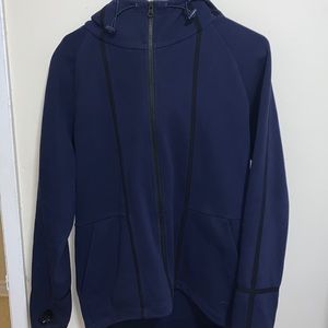 Dark Blue Zip-Up w/ thumb holes